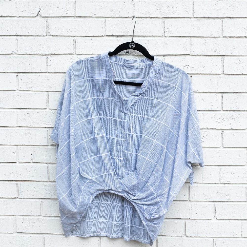 Slouchy blue Button-down